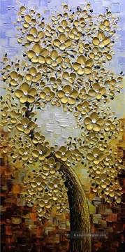 blumen galerie - Pflaumenblüten in Gold 3 Blumenschmuck